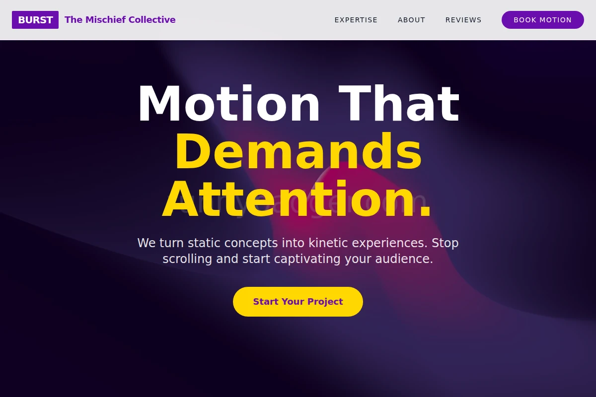Burst Motion Graphics