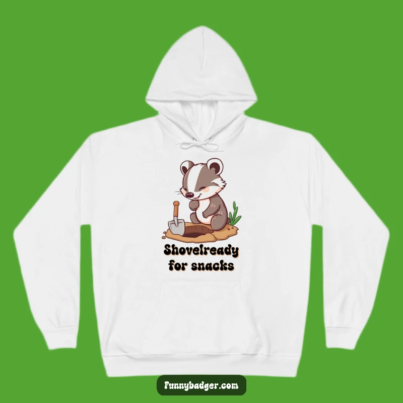 Funny Badger Digging Hoodie: Cozy Enthusiasm for Hole Diggers, Humorous Gift!