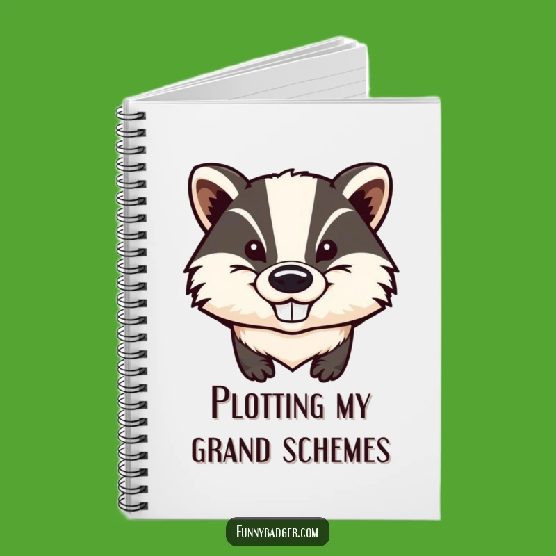 Funny Badger Notebook: Jot Down Ideas with Big Ears & Mischief, Humorous Gift!