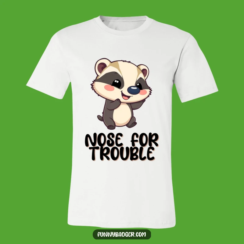 Funny Badger Ball-Bouncing T-Shirt - Comical Gift for Jokers & Animal Enthusiasts